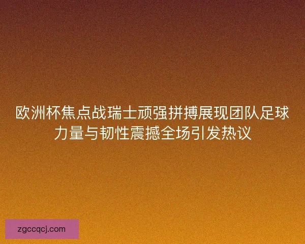 欧洲杯焦点战瑞士顽强拼搏展现团队足球力量与韧性震撼全场引发热议